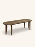 PACO - mesa de centro - madera de mango - L 140 x W 40 x H 40 cm - marrón