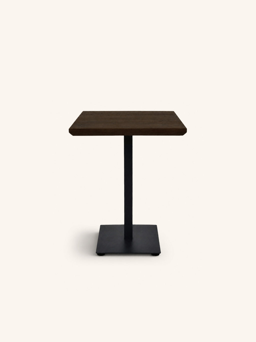 BISTRO - Bistrotisch - Eiche - L 70 x W 70 x H 76 cm - dunkelbraun