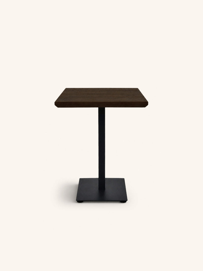 BISTRO - bistro table - oak - L 70 x W 70 x H 76 cm - dark brown