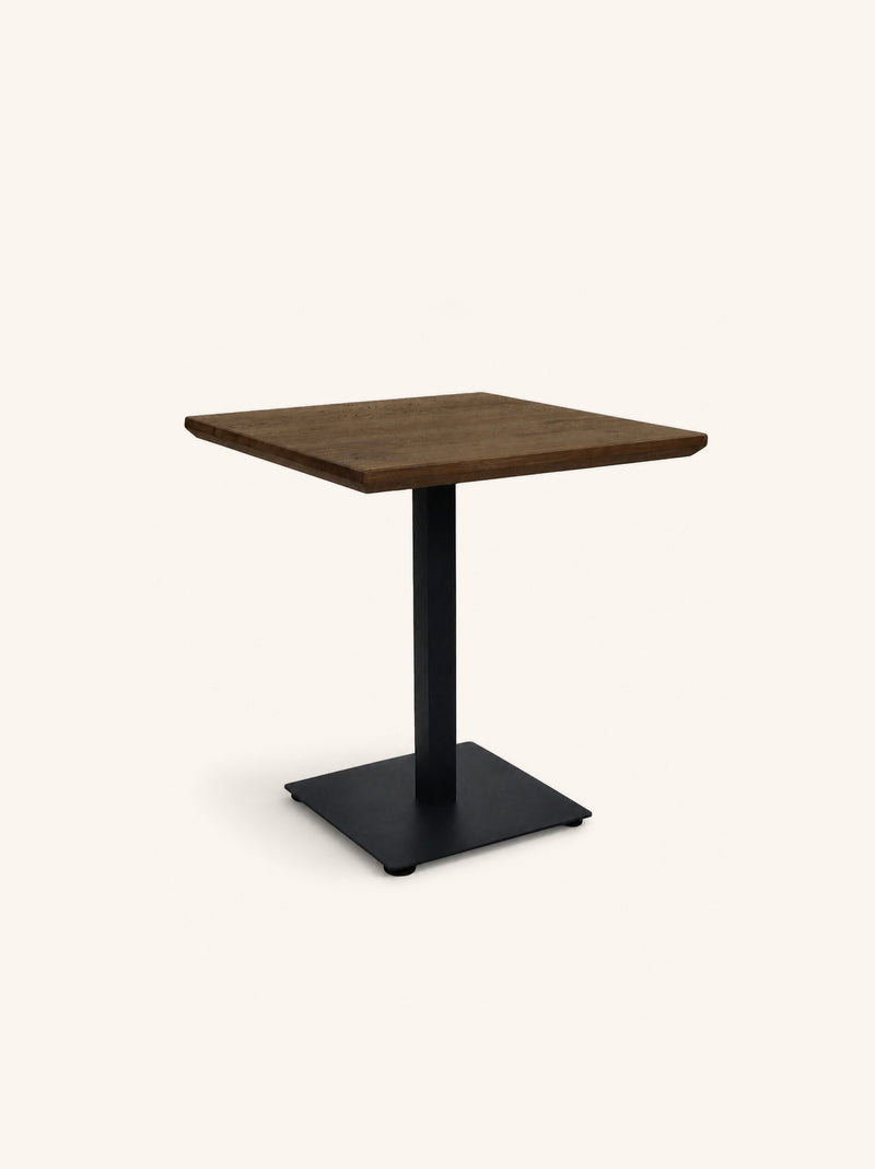 BISTRO - table - oak - L 70 x W 70 x H 76 cm - walnut