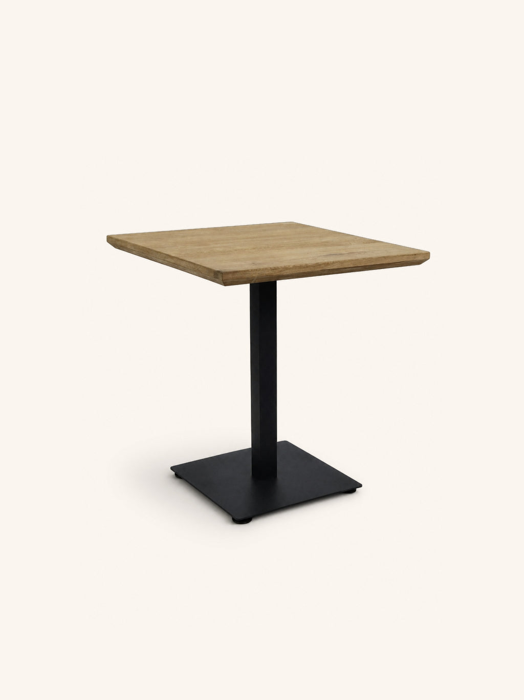 BISTRO - mesa - enjabonada - roble - L 70 x W 70 x H 76 cm - natural