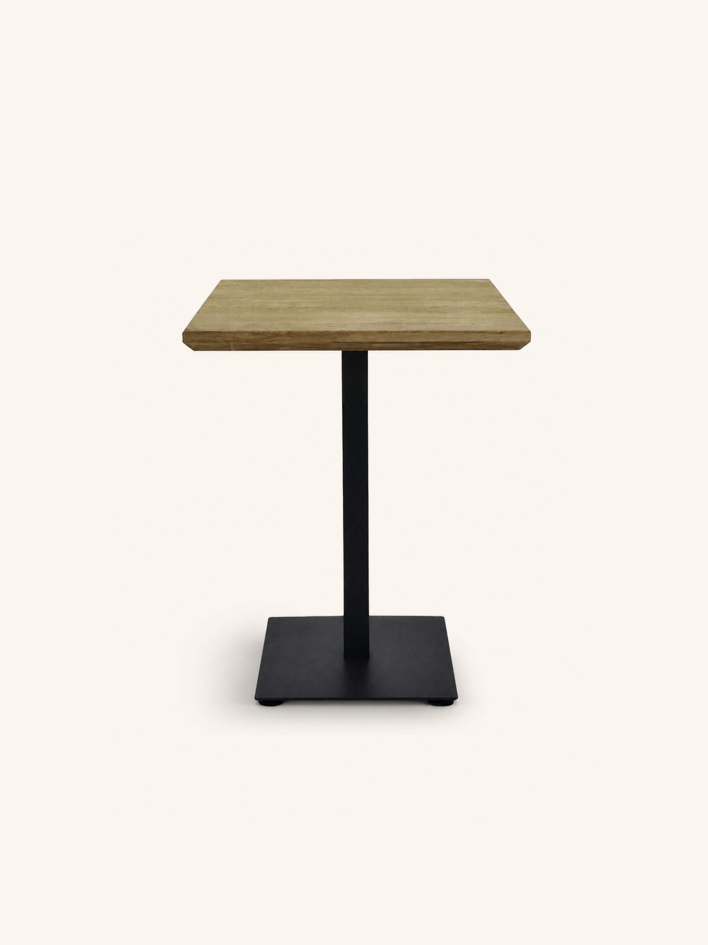 BISTRO - mesa - enjabonada - roble - L 70 x W 70 x H 76 cm - natural