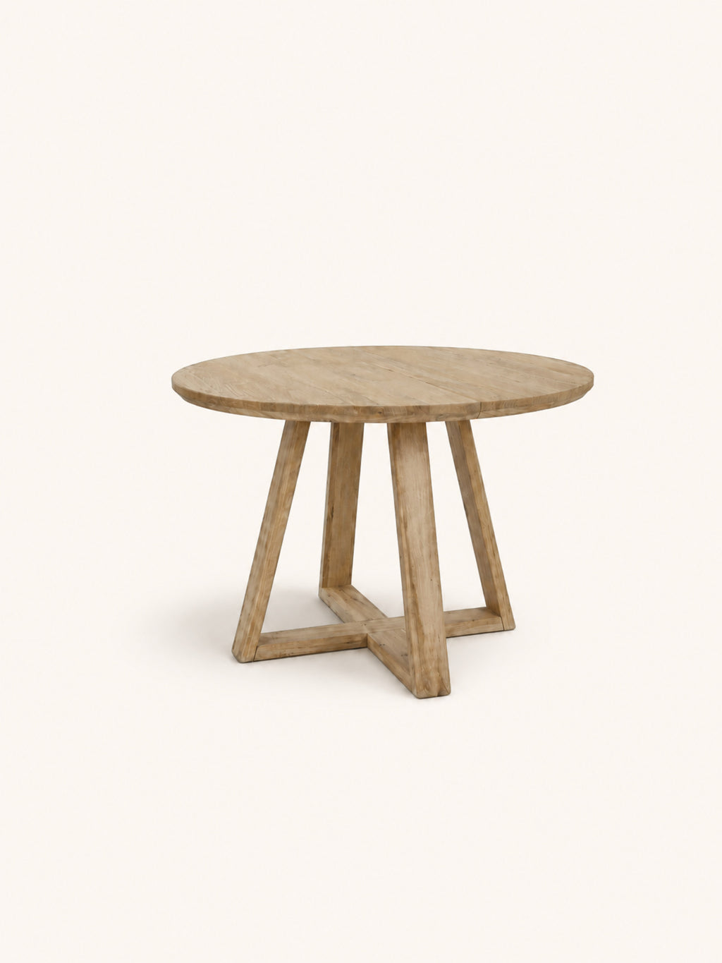 PLATO - Ausziehtisch - geseifte Eiche - DIA 120 (L170) x W 120 x H 76 cm - Natur