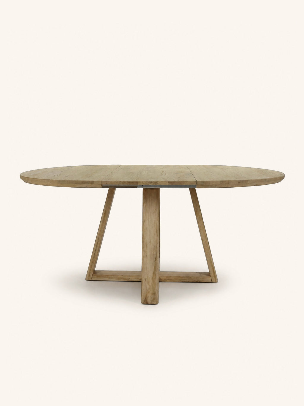 PLATO - Ausziehtisch - geseifte Eiche - DIA 120 (L170) x W 120 x H 76 cm - Natur