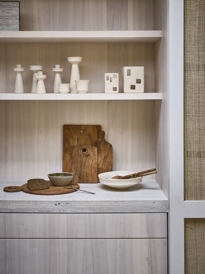 HOMMAGE - serving cutlery set - acacia wood - L 30 x W 6,5 x H 1,5 cm - walnut