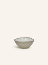 Groen – PRIMEVAL - breakfast bowl - porcelain - L 16,3 x W 15 x H 6,5 cm - light grey