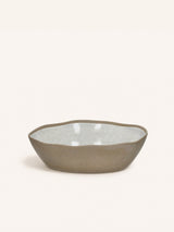 Groen – PRIMEVAL - salad bowl - porcelain - L 29,2 x W 25,4 x H 7,8 cm - light grey
