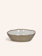 PRIMEVAL - saladekom - porselein - L 29,2 x W 25,4 x H 7,8 cm - licht grijs