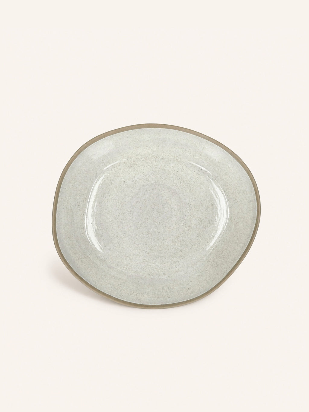 PRIMEVAL - saladekom - porselein - L 29,2 x W 25,4 x H 7,8 cm - licht grijs
