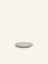 Groen – PRIMEVAL - Aperitif-Tellerchen - Porzellan - L 10,7 x W 9,5 x H 1,2 cm - hellgrau