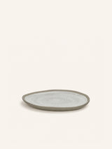 Groen – PRIMEVAL - breakfast plate - porcelain - L 20,4 x W 20 x H 1,5 cm - light gray