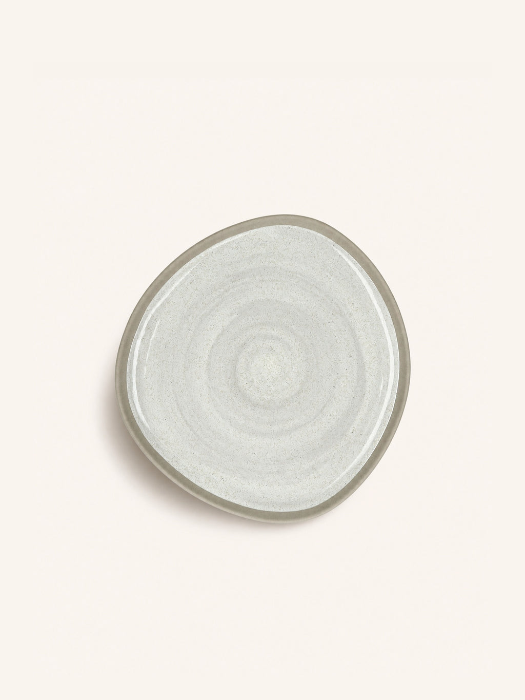 PRIMEVAL - Frühstücksteller - Porzellan - L 20,4 x W 20 x H 1,5 cm - Hellgrau