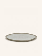 Groen – PRIMEVAL - plato llano - porcelana - L 27 x W 24,3 x H 1,5 cm - gris claro