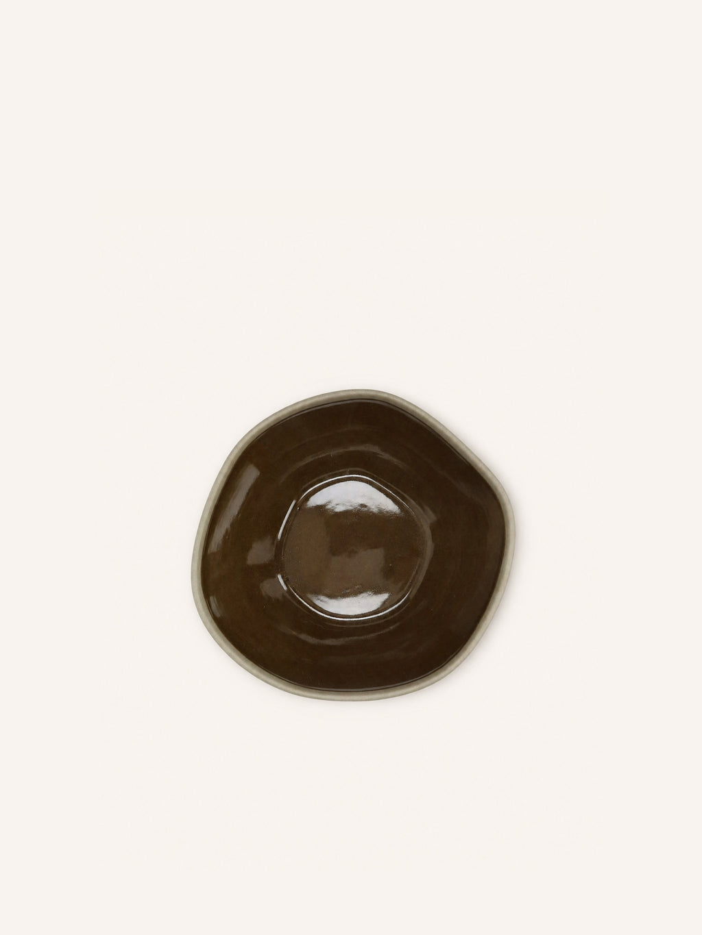 PRIMEVAL - Frühstücksschale - Porzellan - L 16,3 x W 15 x H 6,5 cm - olivgrün