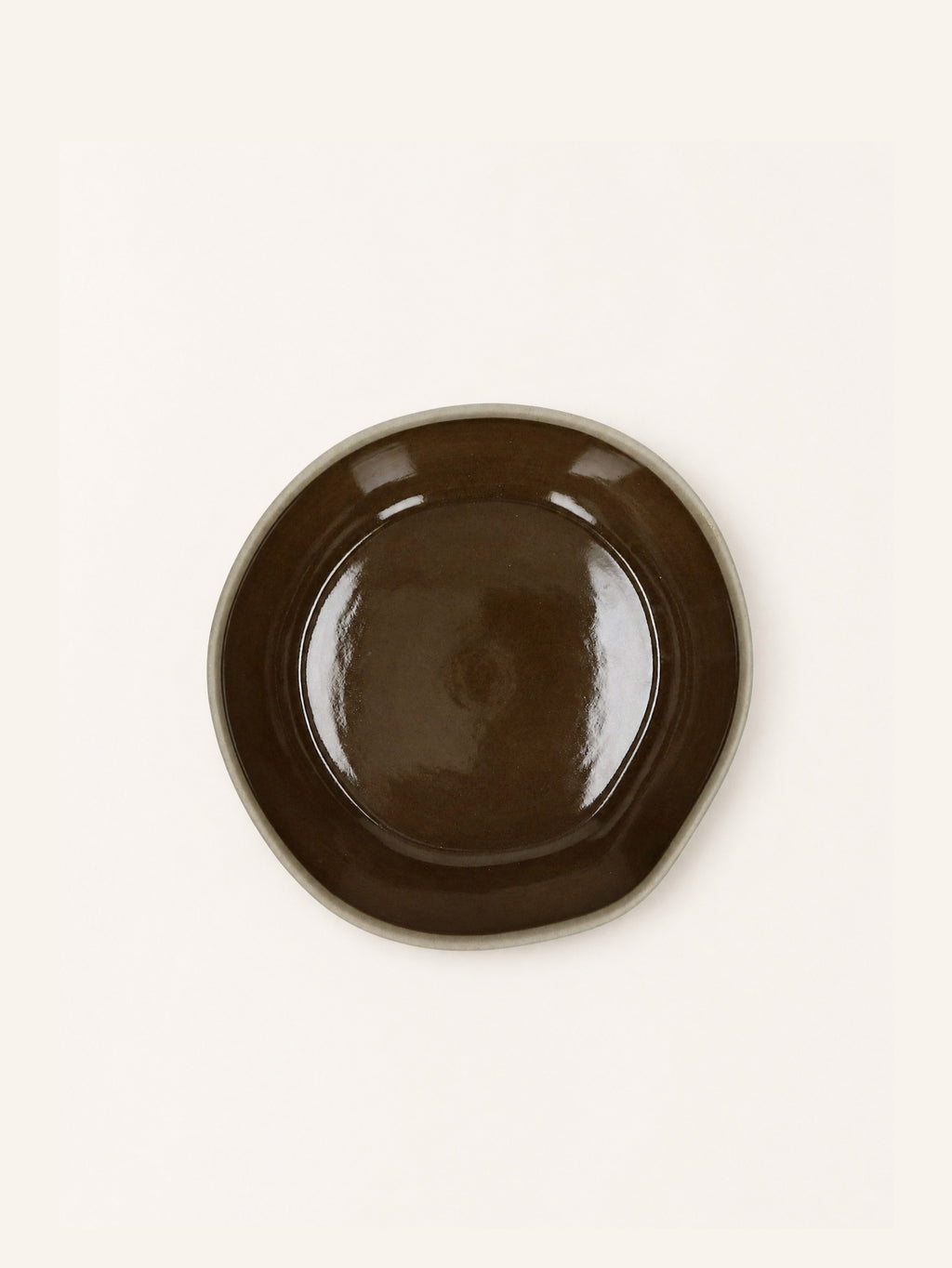 PRIMEVAL - cuenco para sopa - porcelana - L 18,5 x W 18 x H 4,8 cm - verde oliva