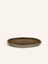 PRIMEVAL - dinerbord - porselein - L 27 x W 24,3 x H 1,5 cm - olijfgroen