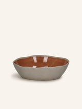 Oranje – PRIMEVAL - salad bowl - porcelain - L 29,2 x W 25,4 x H 7,8 cm - terracotta