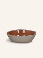 PRIMEVAL - Salatschüssel - Porzellan - L 29,2 x W 25,4 x H 7,8 cm - Terrakotta