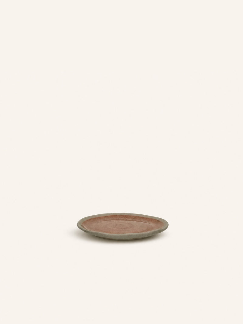 PRIMEVAL - appetizer plate - porcelain - L 10,7 x W 9,5 x H 1,2 cm - terracotta