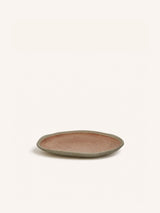 Oranje – PRIMEVAL - plato de postre - porcelana - L 16,5 x W 15 x H 1,4 cm - terracota