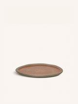 Oranje – PRIMEVAL - breakfast plate - porcelain - L 20,4 x W 20 x H 1,5 cm - terracotta