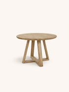 PLATO - table - soaped - oak - DIA 120 x H 76 cm - natural