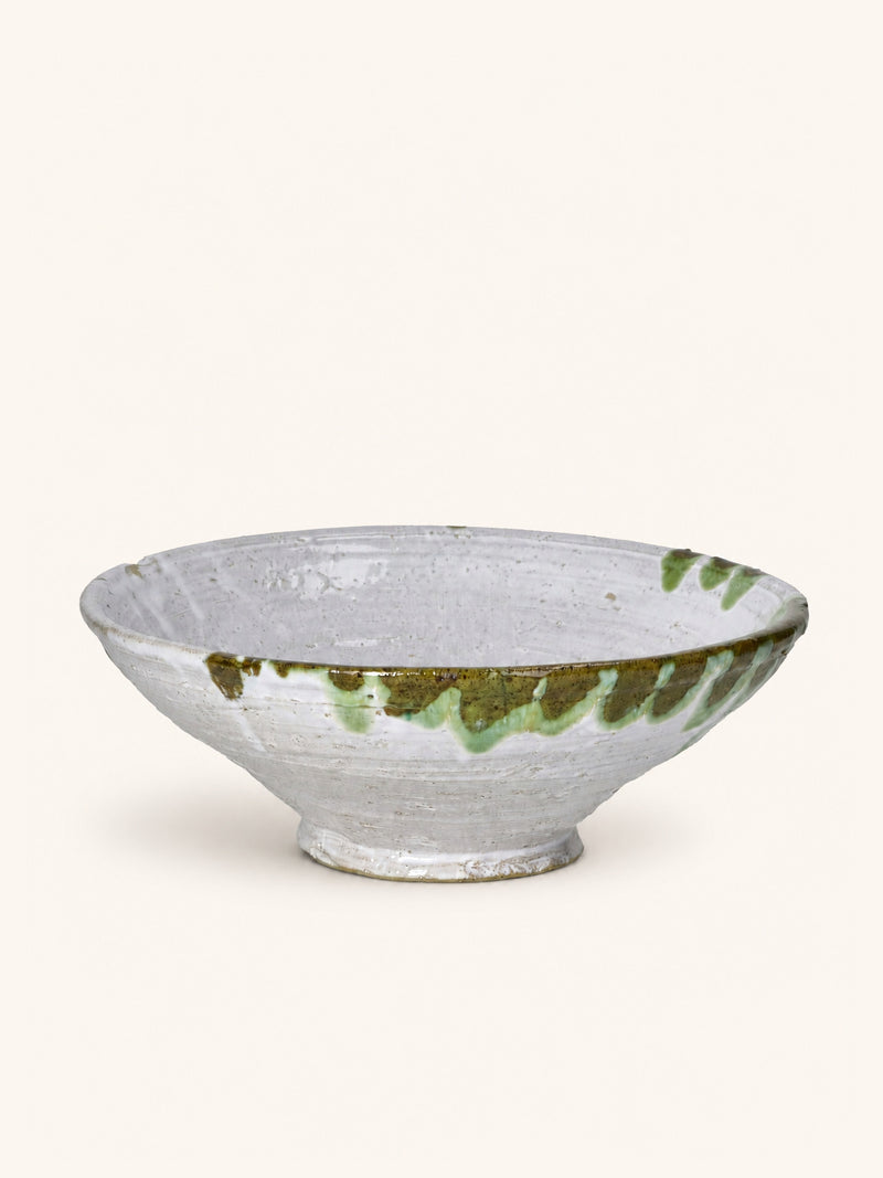 AZAHARA - bowl - clay - DIA 28 x H 10,5 cm - white