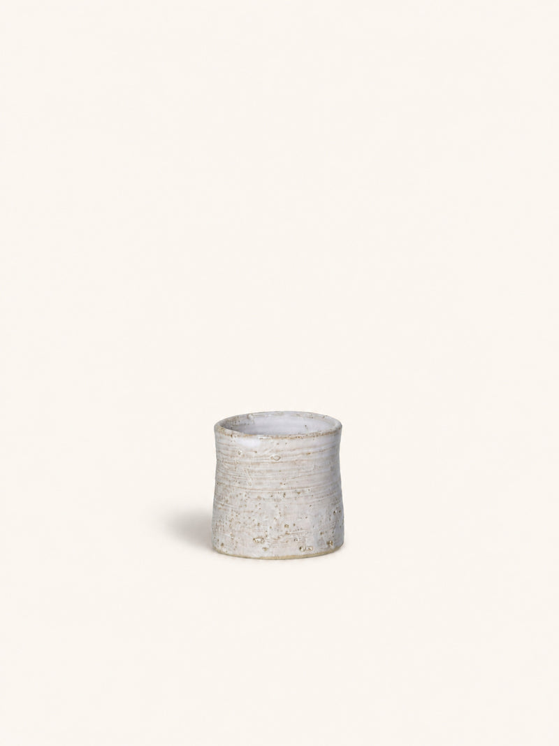 AZAHARA - pot - clay - DIA 8,8 x H 8 cm - white