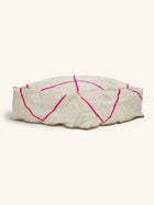 KELIM - cojín de suelo - lana - L 54 x W 54 x H 20 cm - fucsia