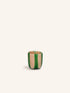 CANNES - vaas / windlicht - glas - DIA 7 x H 8 cm - groen