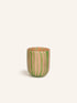 CANNES - vaas / windlicht - glas - DIA 9 x H 11 cm - groen