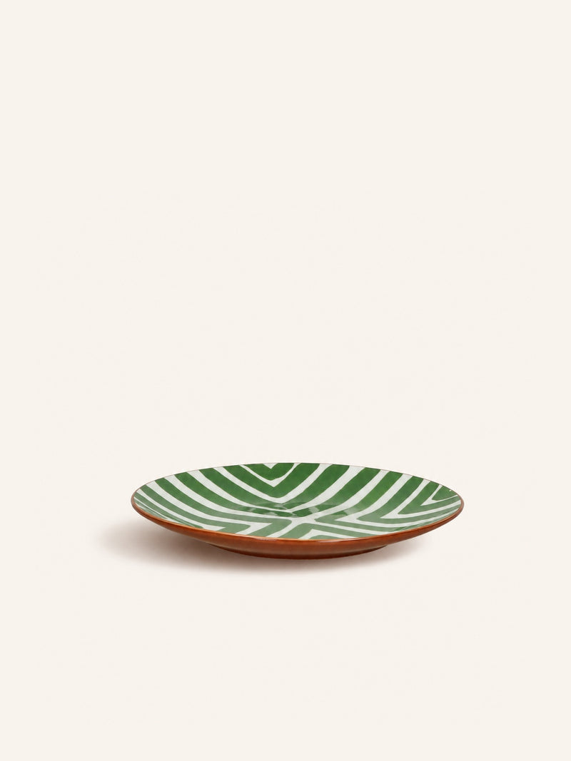 AMUSE - dessertbord - porselein - DIA 22 x H 2 cm - groen