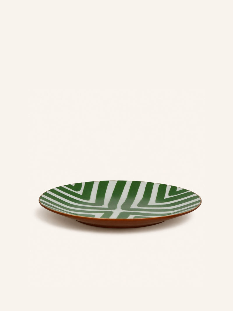 AMUSE - dinerbord - porselein - DIA 27 x H 2,5 cm - groen