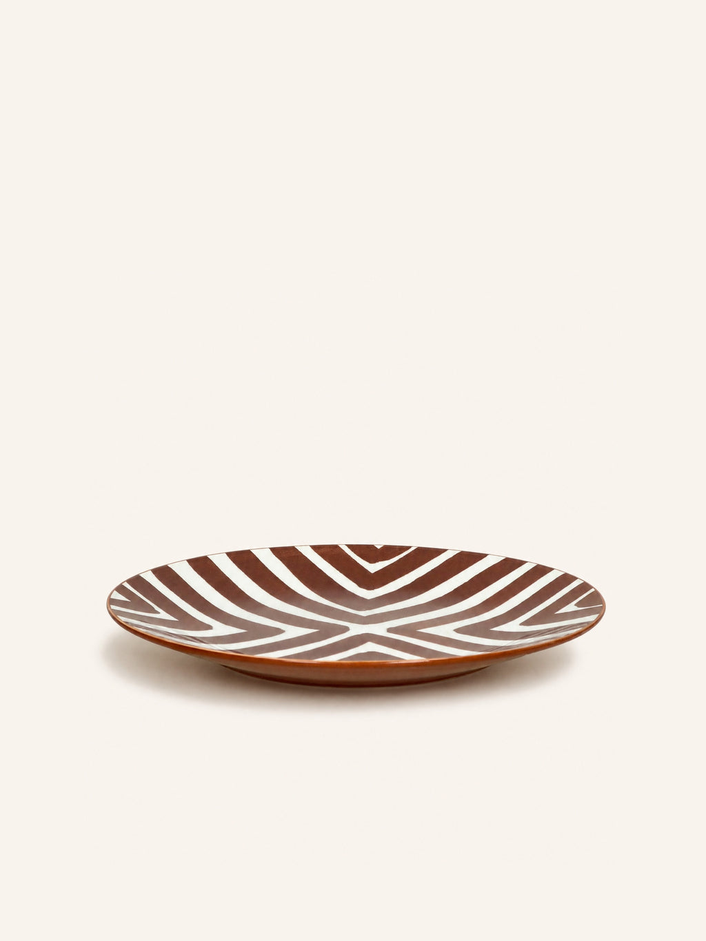 AMUSE - assiette plate - porcelaine - DIA 27 x H 2,5 cm - rouille