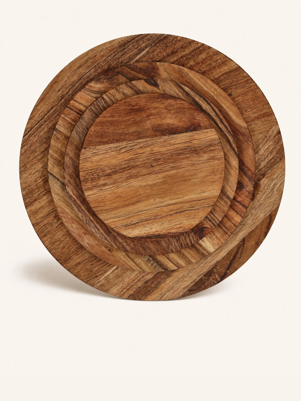 HOMMAGE - tapa - madera de acacia - DIA 14 x W 1,5 cm - nogal