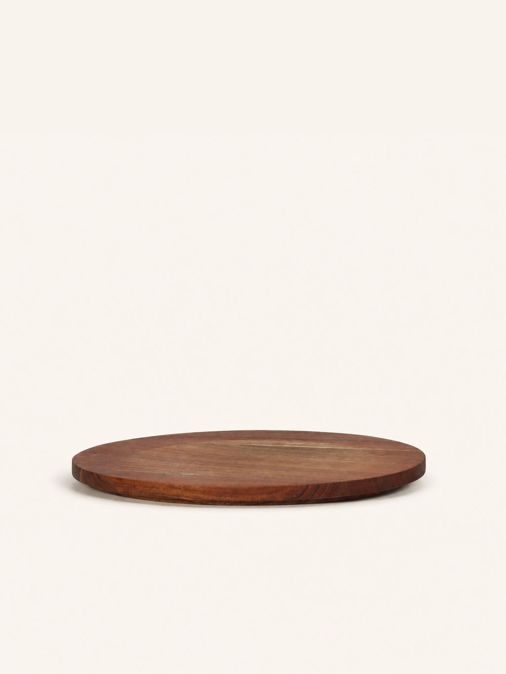 HOMMAGE - deksel - acacia hout - DIA 21 x W 1,5 cm - walnoot
