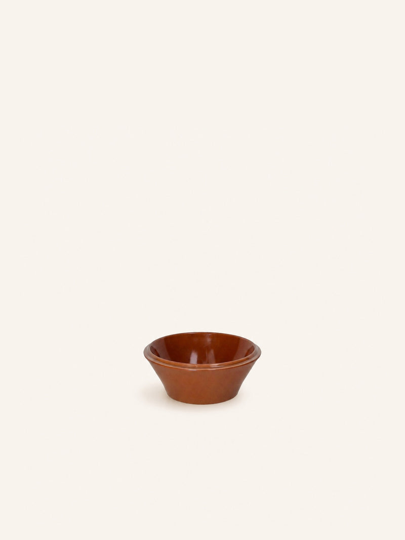 AMUSE - ontbijtkom - porselein - DIA 12 x H 5 cm - bruin
