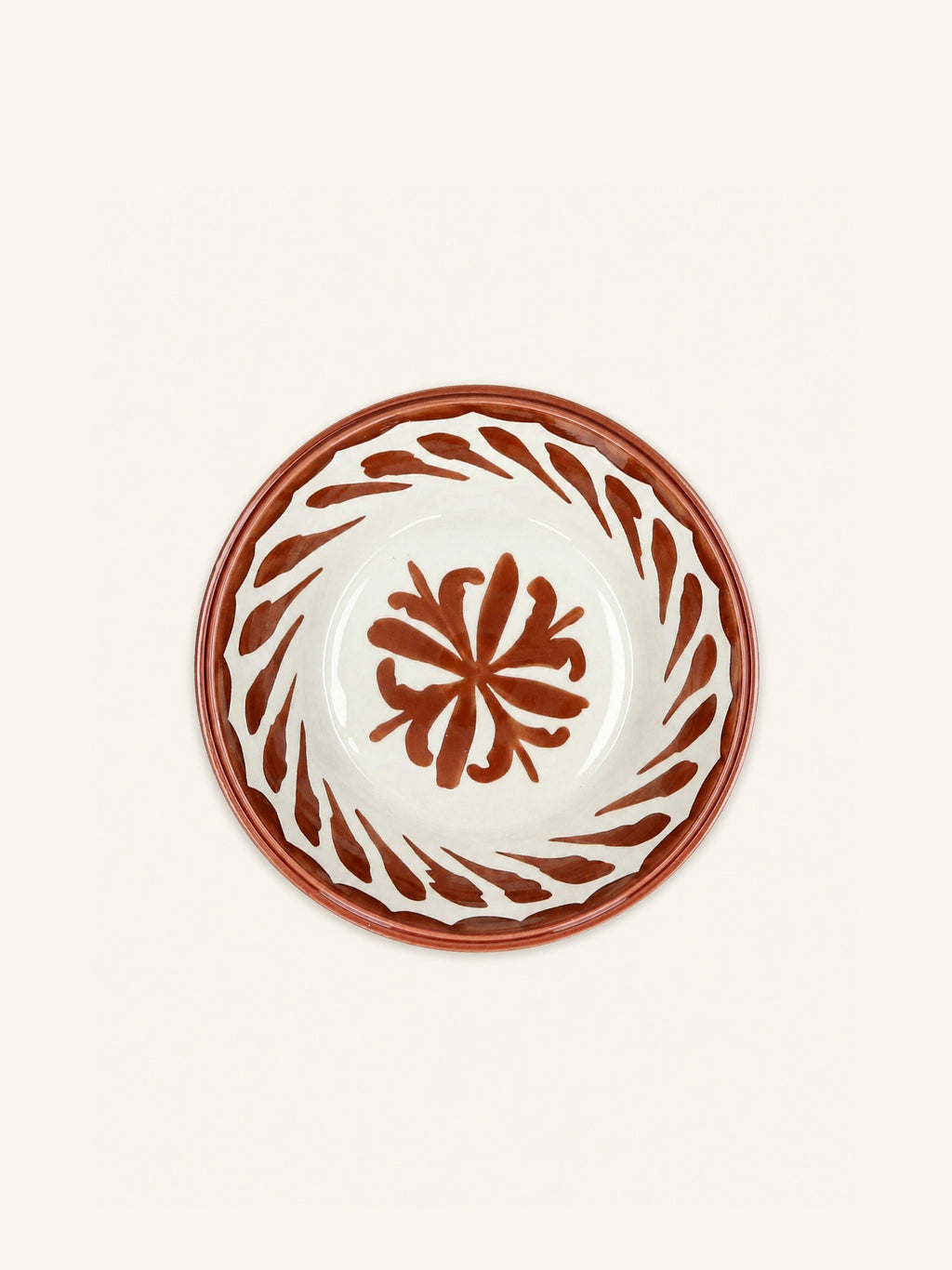 AMUSE - saladier - porcelaine - DIA 25 x H 7 cm - marron