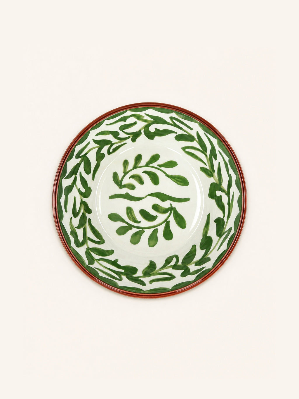 AMUSE - bol de service - porcelaine - DIA 30 x H 7 cm - vert