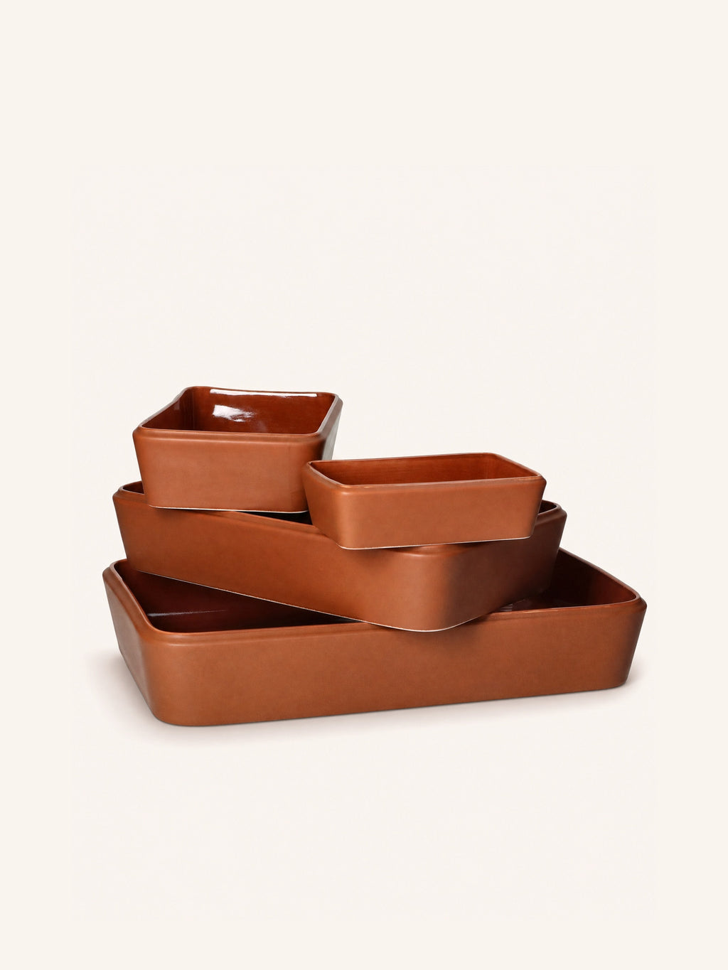 AMUSE - Auflaufform - Porzellan - L 15 x W 10 x H 4,5 cm - braun