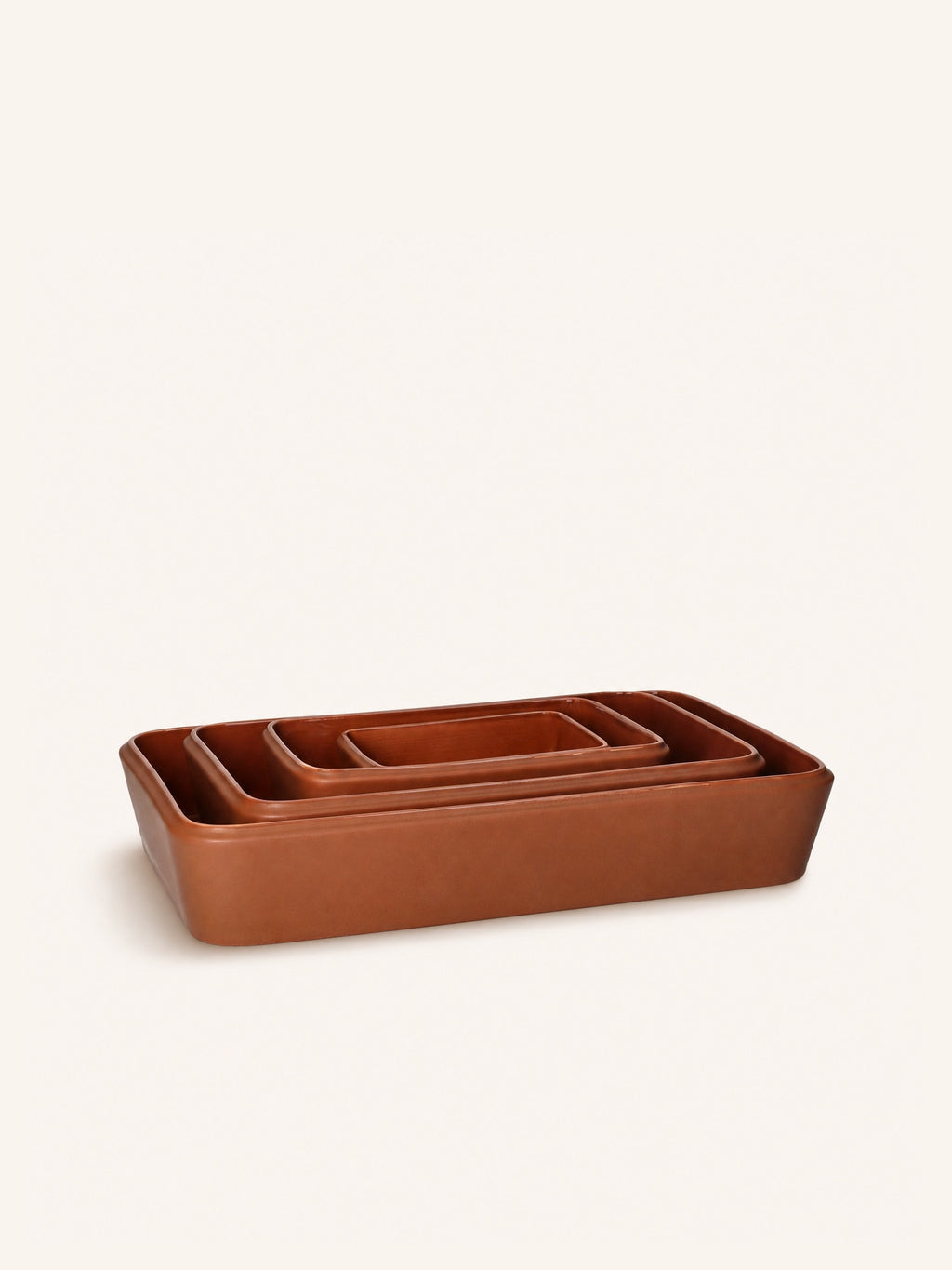 AMUSE - Auflaufform - Porzellan - L 22 x W 14 x H 6 cm - Braun