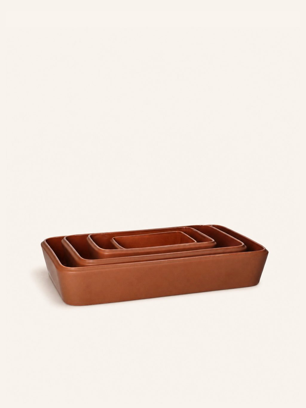 AMUSE - Auflaufform - Porzellan - L 32 x W 20 x H 6,5 cm - braun