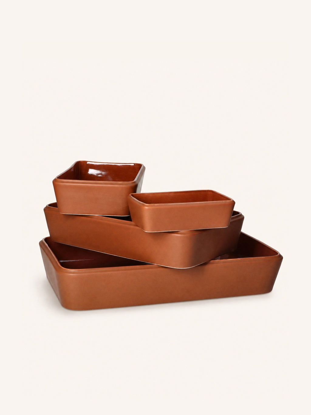 AMUSE - Auflaufform - Porzellan - L 32 x W 20 x H 6,5 cm - braun
