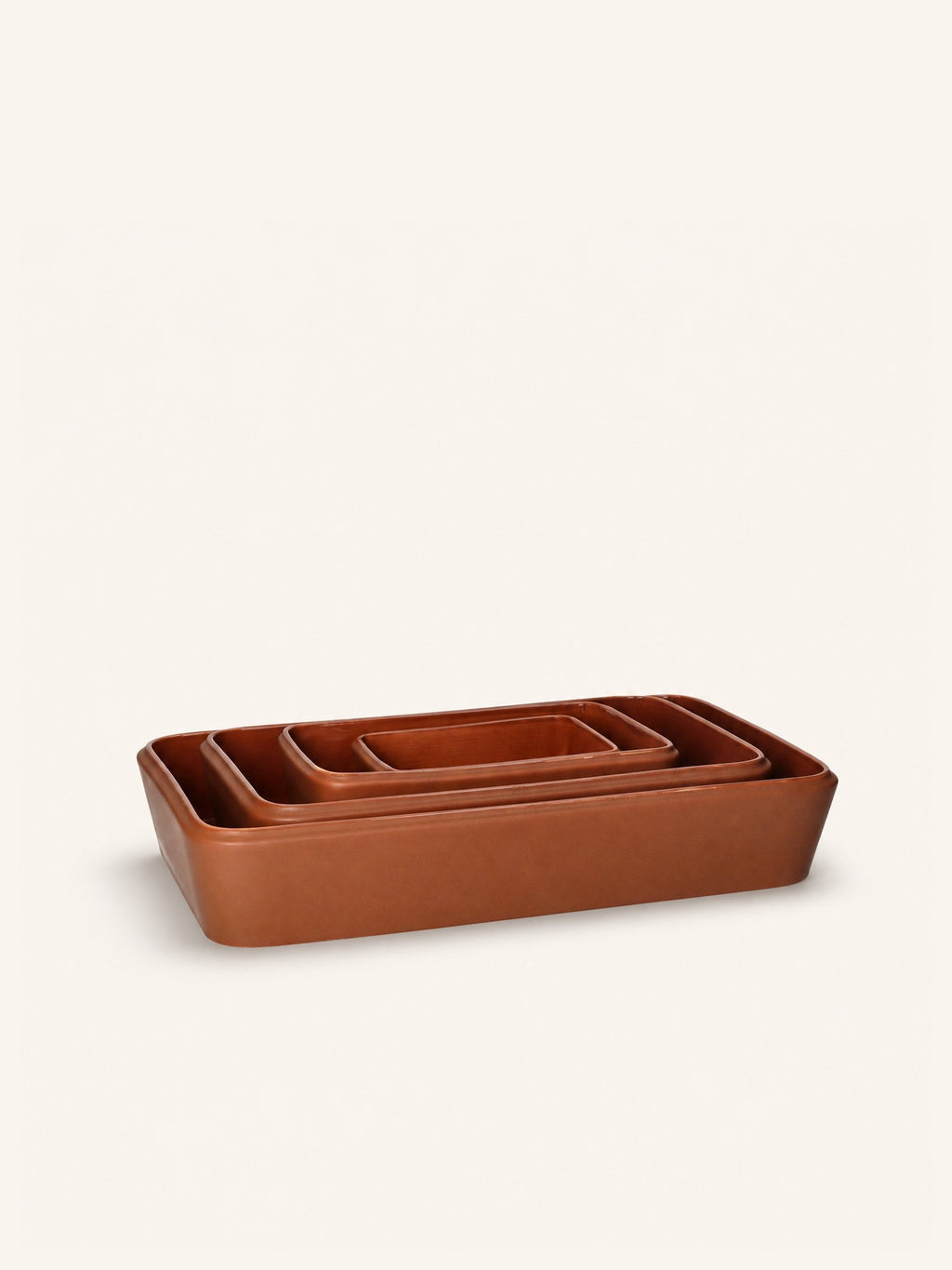 AMUSE - Auflaufform - Porzellan - L 22 x W 14 x H 6 cm - Braun