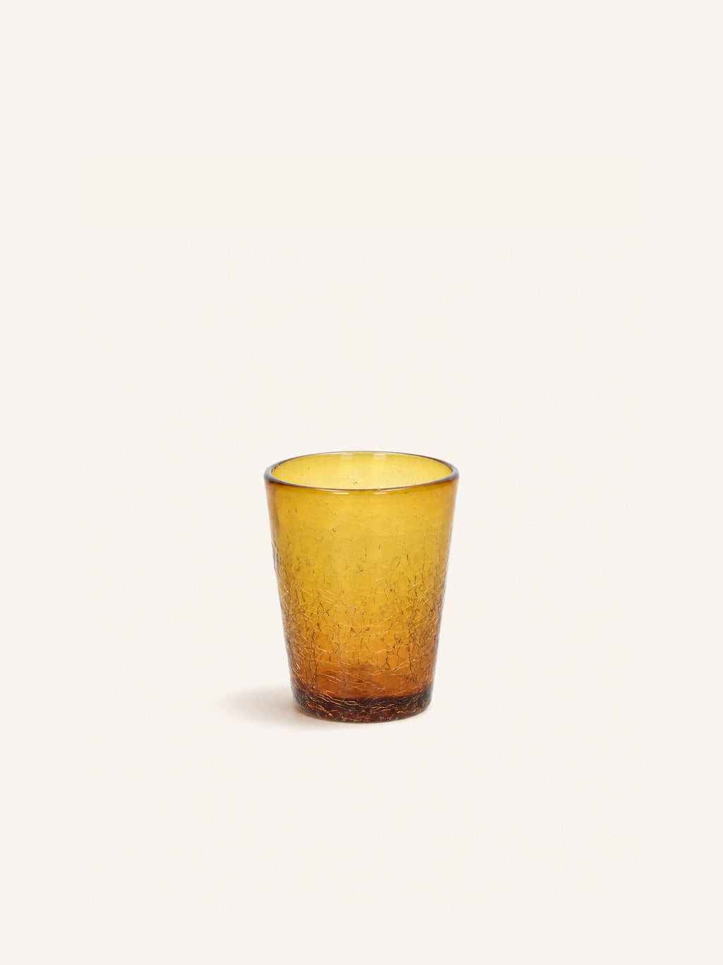 HIELO - water glass - glass - DIA 8 x H 10 cm - amber