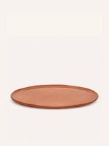 Oranje – MARIAGE - piatto piano - porcellana - DIA 26,5 x H 1 cm - terracotta