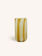 CANNES - vase / lantern - glass - DIA 19 x H 37 cm - amber