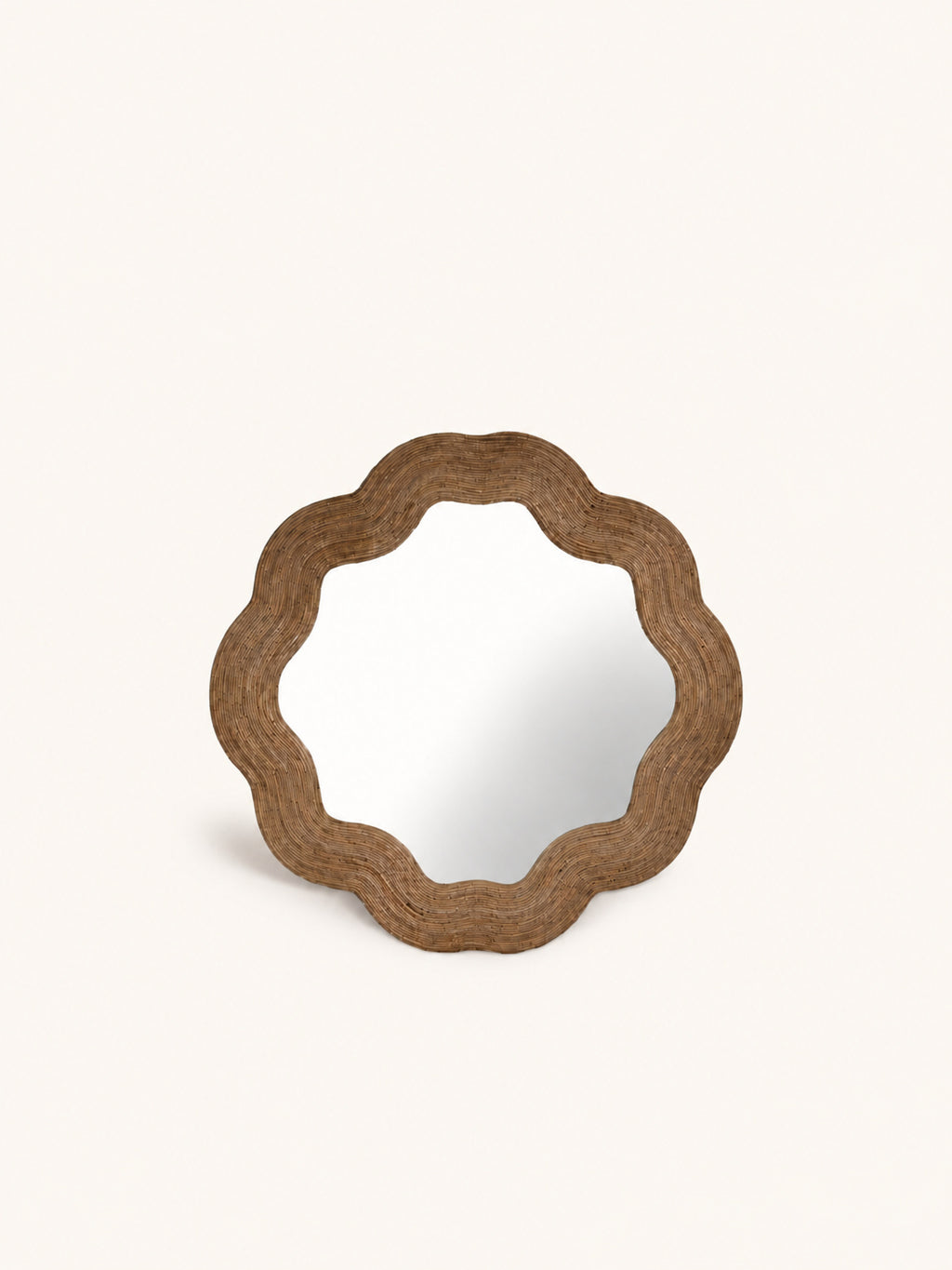 REFLET - spiegel - rotan - DIA 70 x W 2,5 cm - naturel