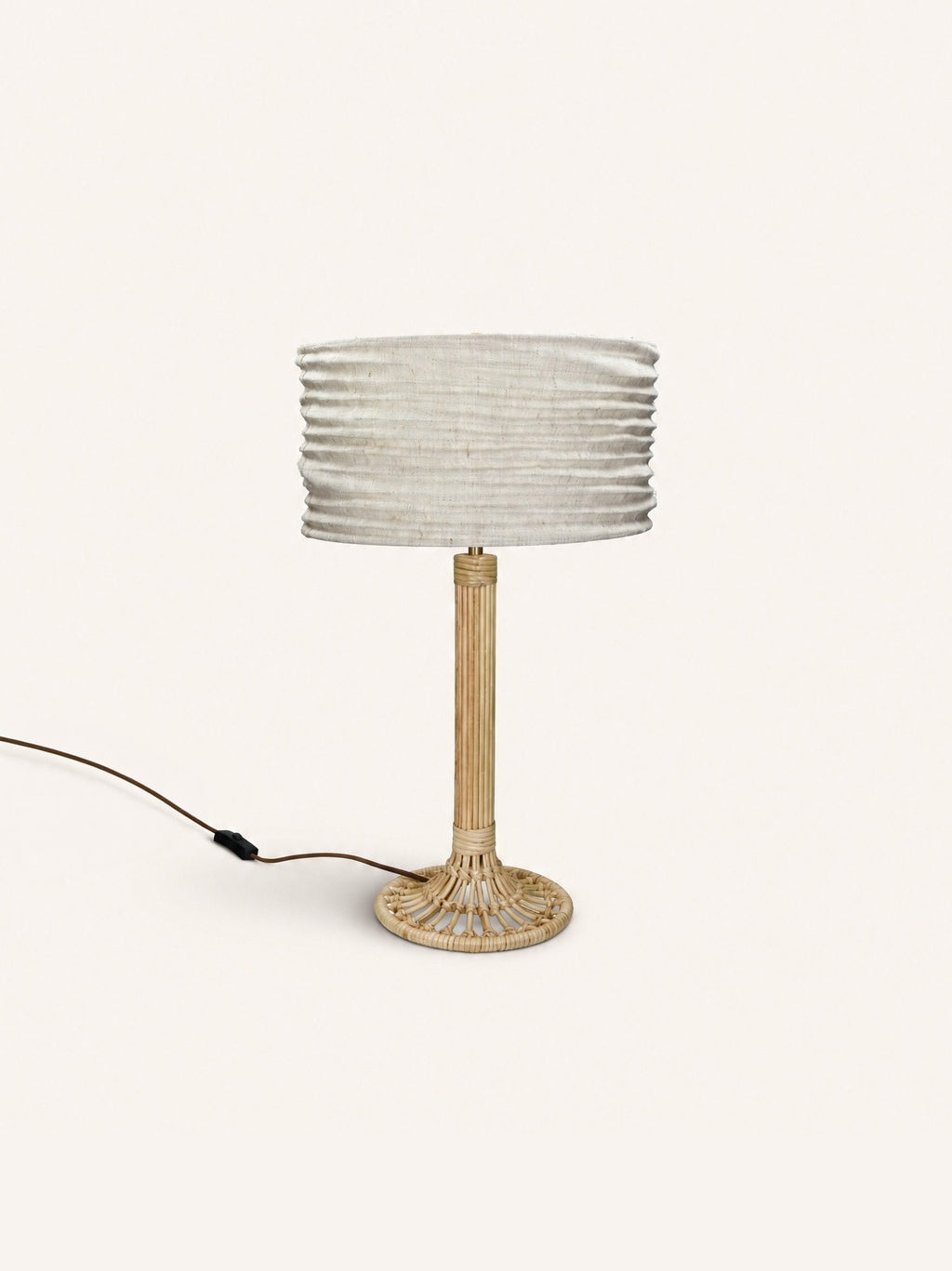 MAESTRO - table lamp - rattan - DIA 38 x H 60 cm - natural