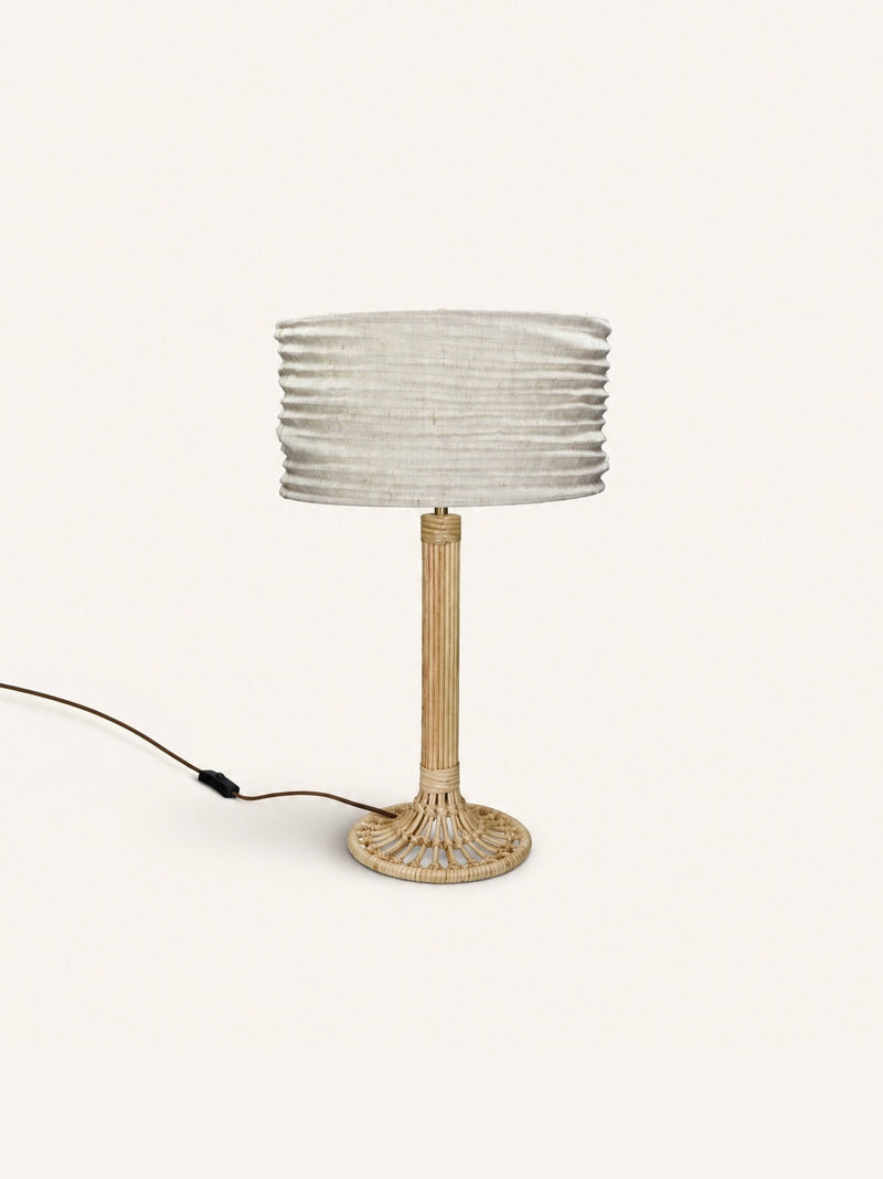 MAESTRO - table lamp - rattan - DIA 38 x H 60 cm - natural
